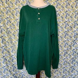 Vintage Green Long Sleeve Shirt